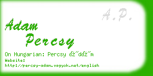 adam percsy business card